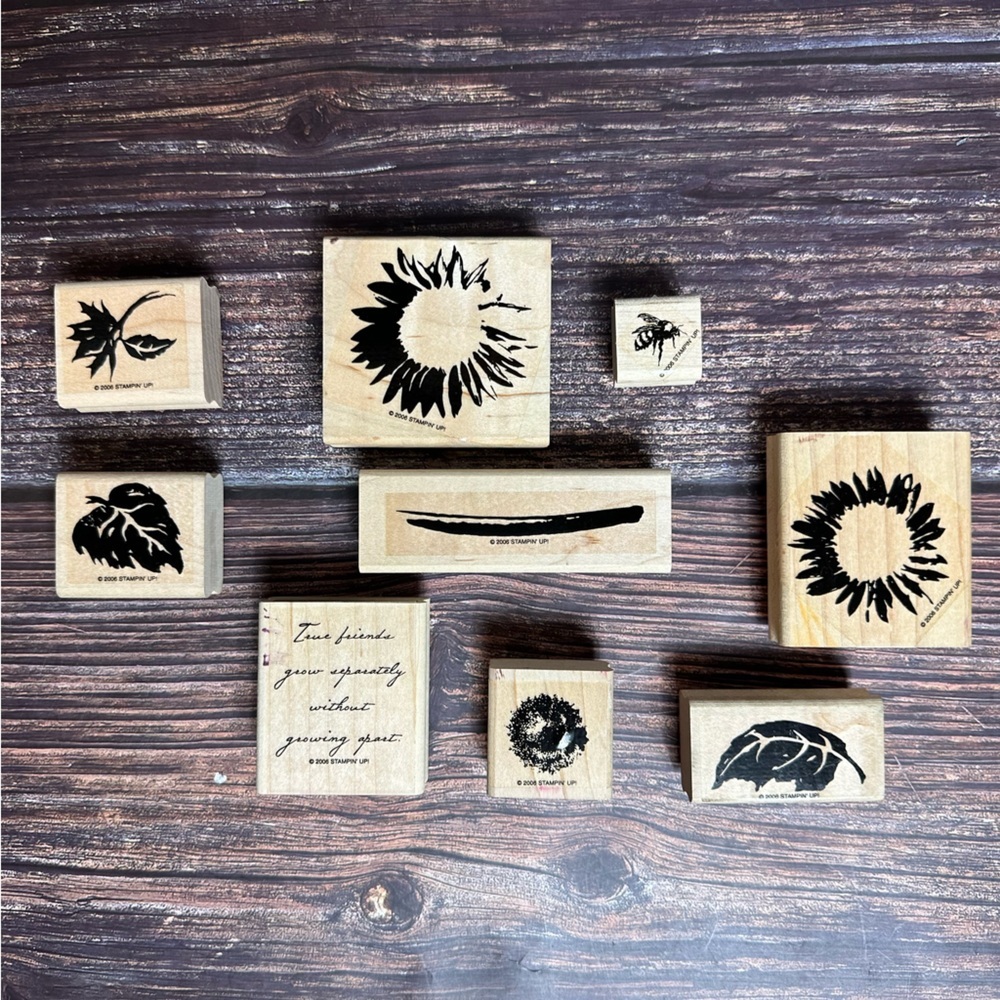 Stampin' Up! Stamp Set Serene Sunflower 9 Pieces
